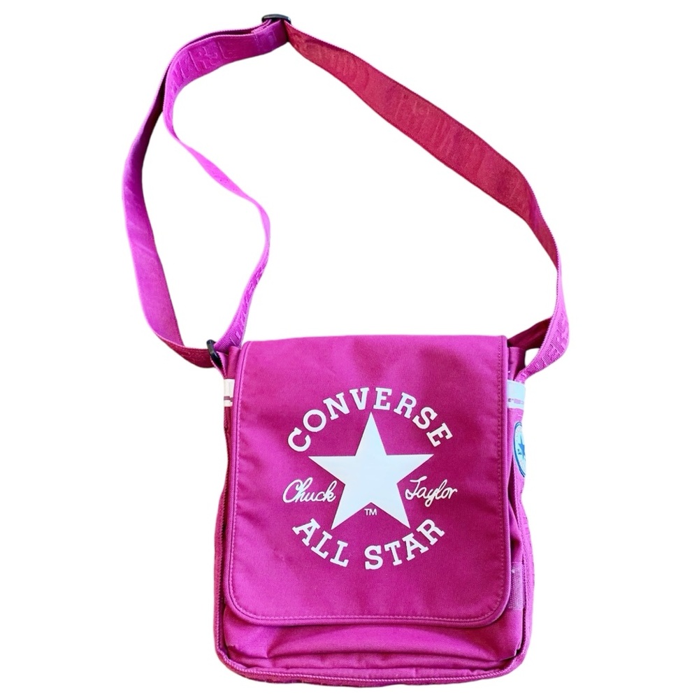 CONVERSE | messenger bag deep pink with extendable shoulder strap